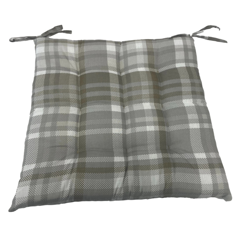 VOG Podsedák MIA béžový károvaný 40 x 40 x 4 cm