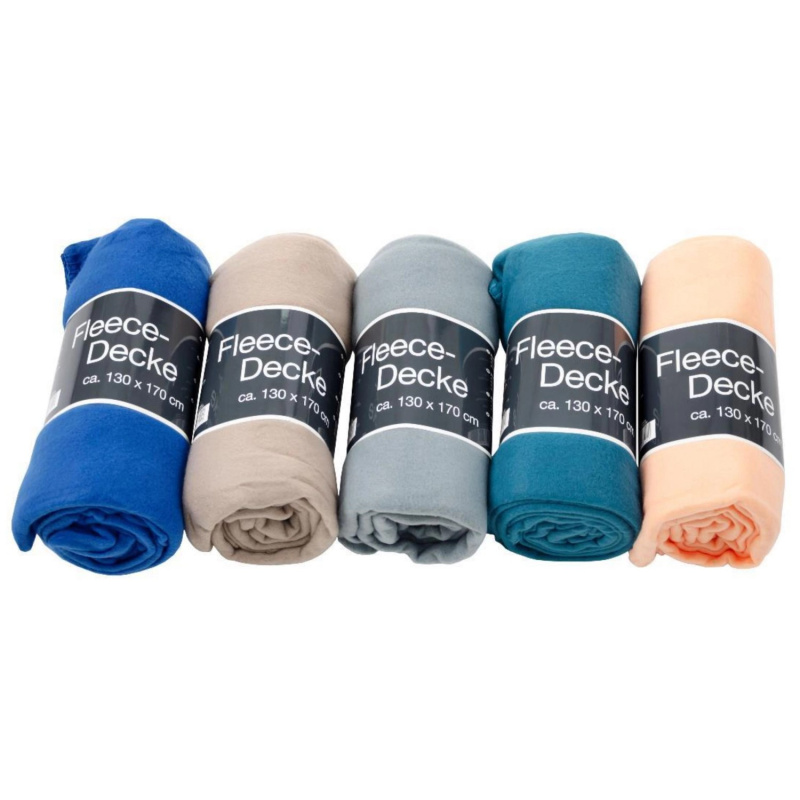 Fleecová deka, různé barvy, 130 x 170 cm