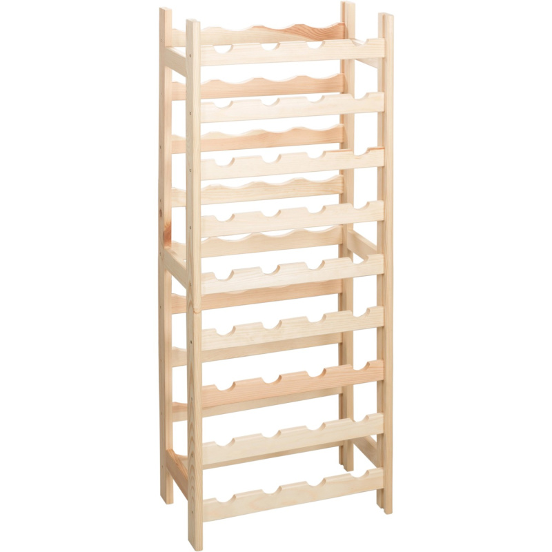 Dřevěný regál na víno pro 36 lahví, přírodní borovice