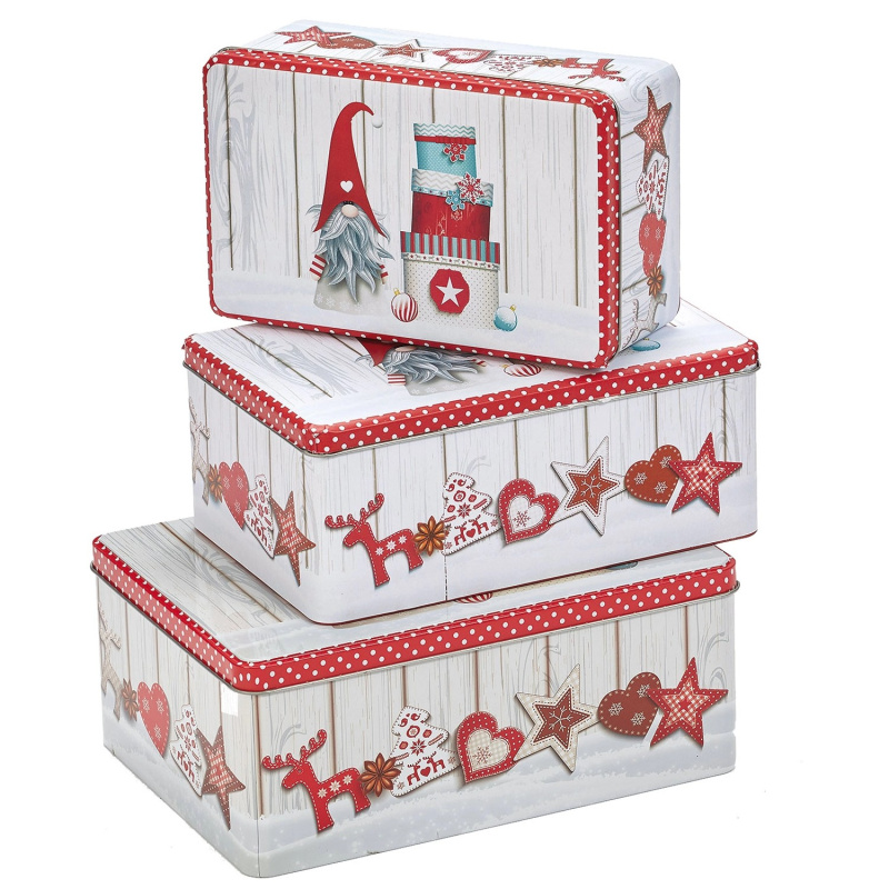 Vog Sada vánočních dóz 3 ks různé druhy