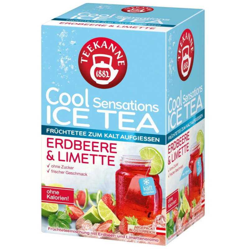 Teekanne Cool Sensations - ovocný ledový čaj - jahoda a limetka