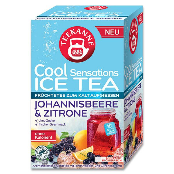 Teekanne Cool Sensations - ovocný ledový čaj - černý rybíz a citron