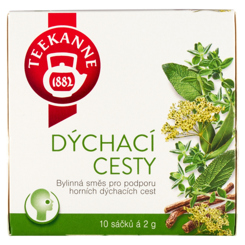 Bylinný čaj Teekanne dýchací cesty a krk, 10x 2 g