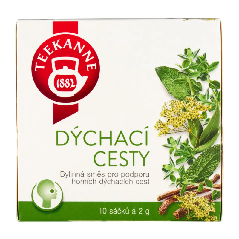 Bylinný čaj Teekanne dýchací cesty a krk, 10x 2 g