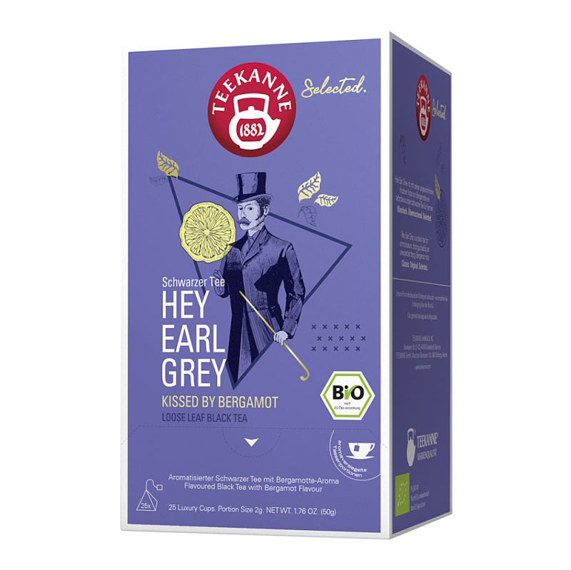 Černý čaj Teekanne Luxury - Hey Earl Grey, 25x 2g, 50g