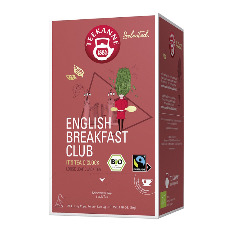 Černý čaj Teekanne Luxury - English Breakfast, Fairtrade, 25x 2 g, 50 g