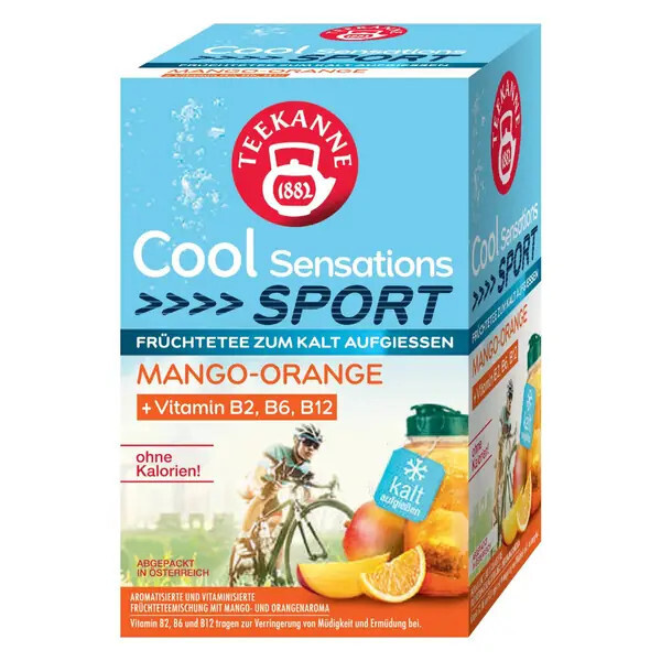Teekanne Cool Sensations Sport - ovocný ledový čaj - mango a pomeranč