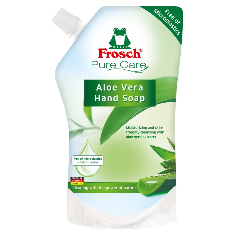 Tekuté mýdlo Frosch - aloe vera,  náhradní náplň, 500 ml