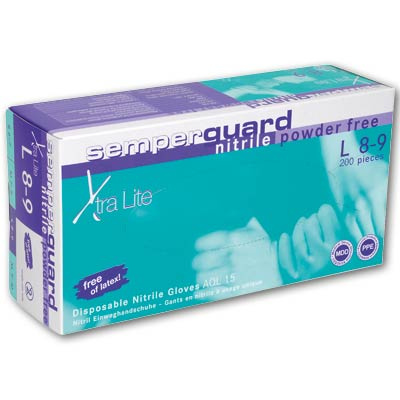 Potravinářské rukavice - Semperguard Xtra Lite, jednorázové, vel. S, 200 ks