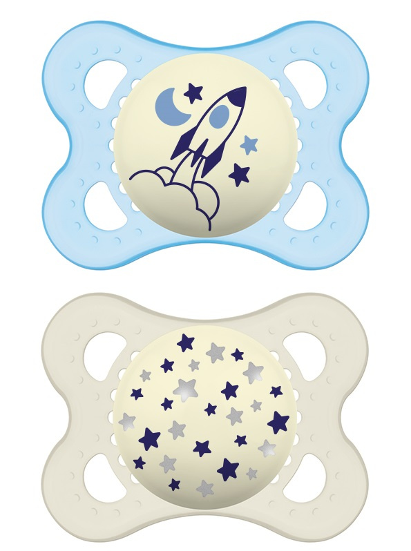 MAM Original Night 0m+ dudlík Boy 2 ks