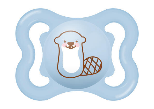 MAM Air 0m+ dudlík 1 ks modrý/bobr