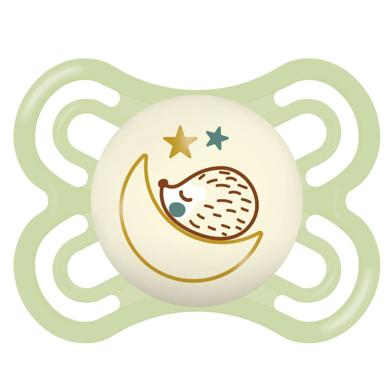 MAM Perfect Night 0+ months dudlík na noc Green Hedgehog 1 ks