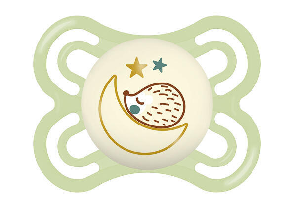 MAM Perfect Night 0+ months dudlík na noc Green Hedgehog 1 ks