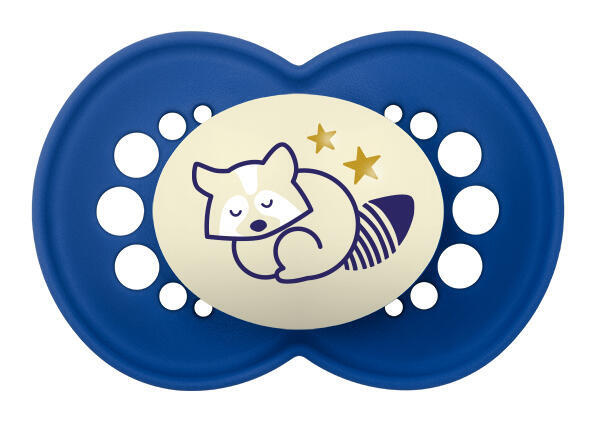 MAM Night 6+ months dudlík na noc Blue 1 ks