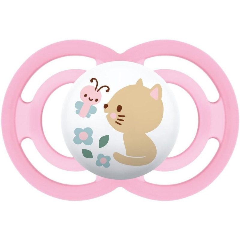 MAM Perfect 16+ months dudlík Pink Cat 1 ks