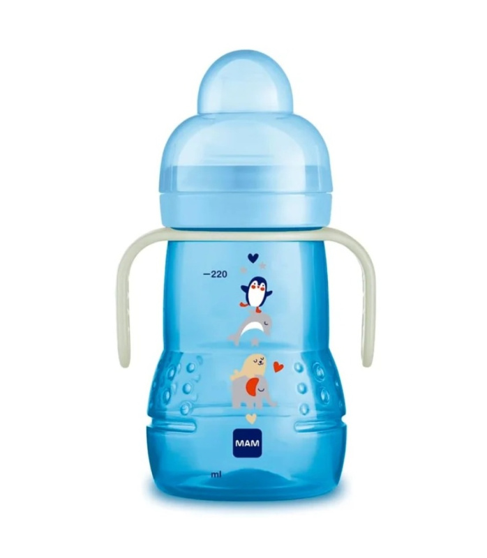 MAM Trainer Night láhev Blue 4m+ 220 ml