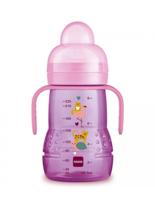 MAM Trainer Night láhev Violet 4m+ 220 ml