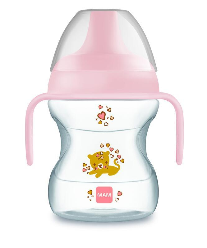 MAM Learn to Drink Cup tréninkový hrnek s držadly Girl 190 ml