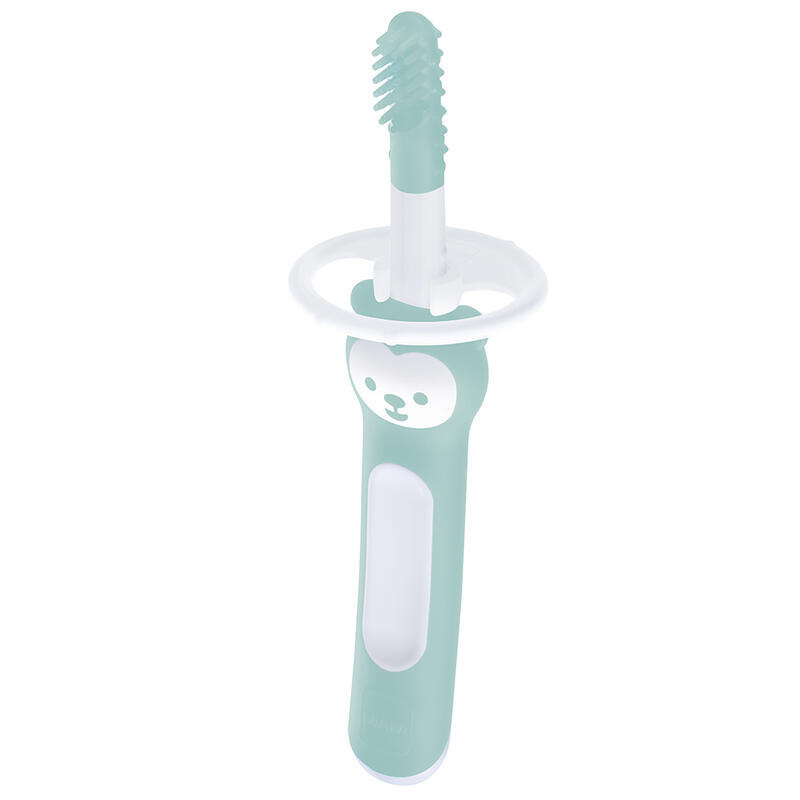 MAM Massaging Brush zubní kartáček pro děti 3m+ Turquoise 1 ks