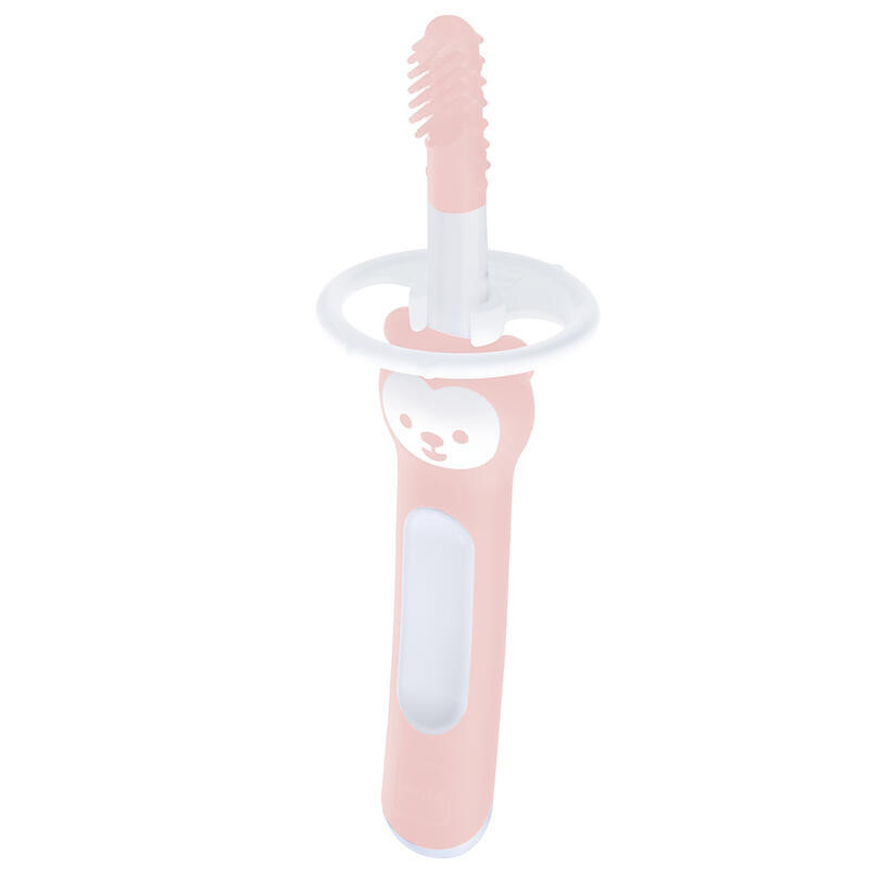 MAM Massaging Brush 3m+ zubní kartáček 1 ks růžový