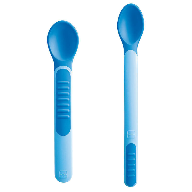 MAM Feeding spoons & Cover 6m+ lžičky 2 ks modré