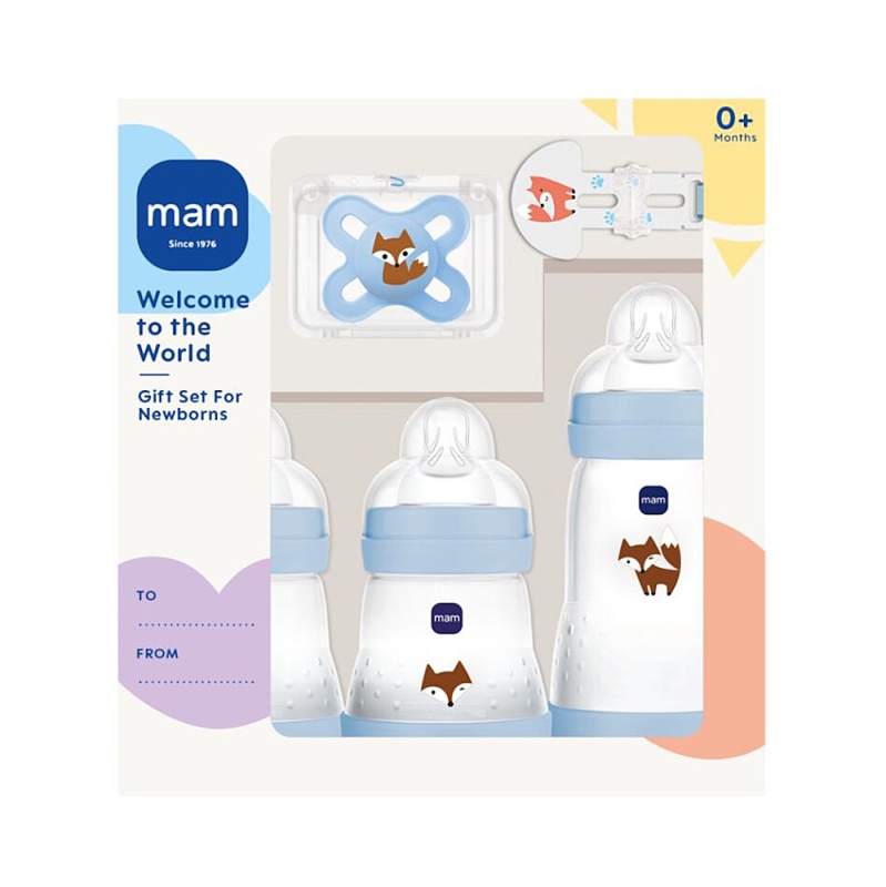MAM Welcome to the World 0m+ dárková sada pro miminka Blue 1 ks