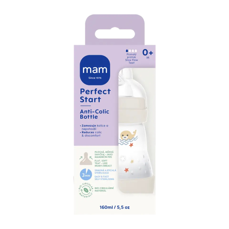 MAM Láhev Anti-Colic - mix barev 160 ml