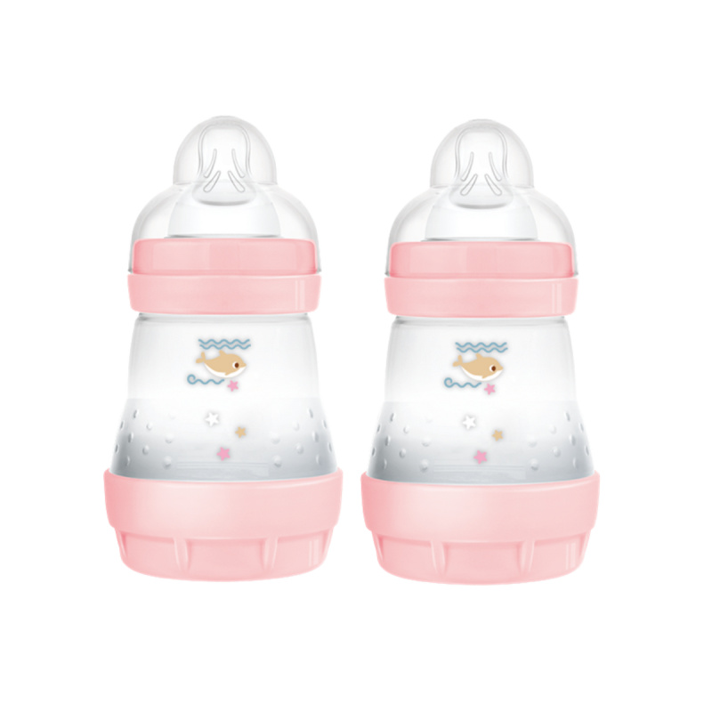 MAM Perfect Star Anti-colic Bottle antikoliková lahev 0m+ Pink 2x160 ml