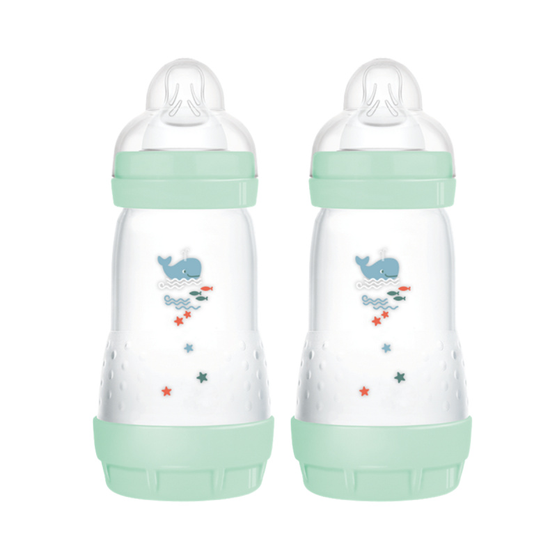 MAM Perfect Star Anti-colic Bottle antikoliková lahev 2m+ Mint 2x260 ml