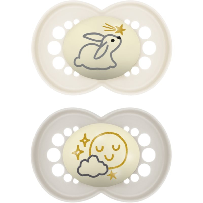 MAM Original Night 16m+ dudlík Grey/ Beige 2 ks