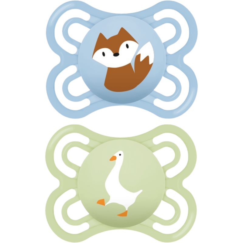 MAM Perfect 0+m, dbl box dudlík Blue/ Green 2 ks