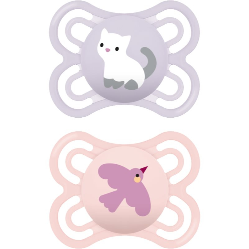 MAM Perfect 0+m, dbl box dudlík Pink/ Purple 2 ks