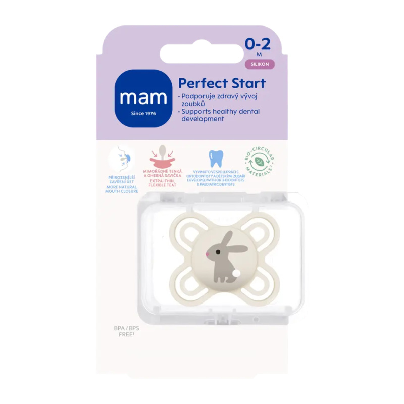 MAM Perfect Star 0-2m dudlík 2 ks
