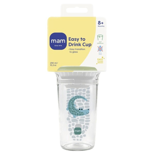 MAM Easy to Drink Cup netekoucí hrnek Green 8m+ 290 ml