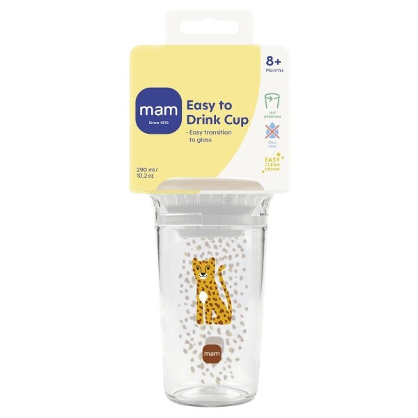 MAM Easy to Drink Cup netekoucí hrnek Yellow 8m+ 290 ml