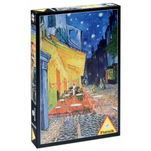 Piatnik puzzle terasa kavárny v noci 1000 dílků
