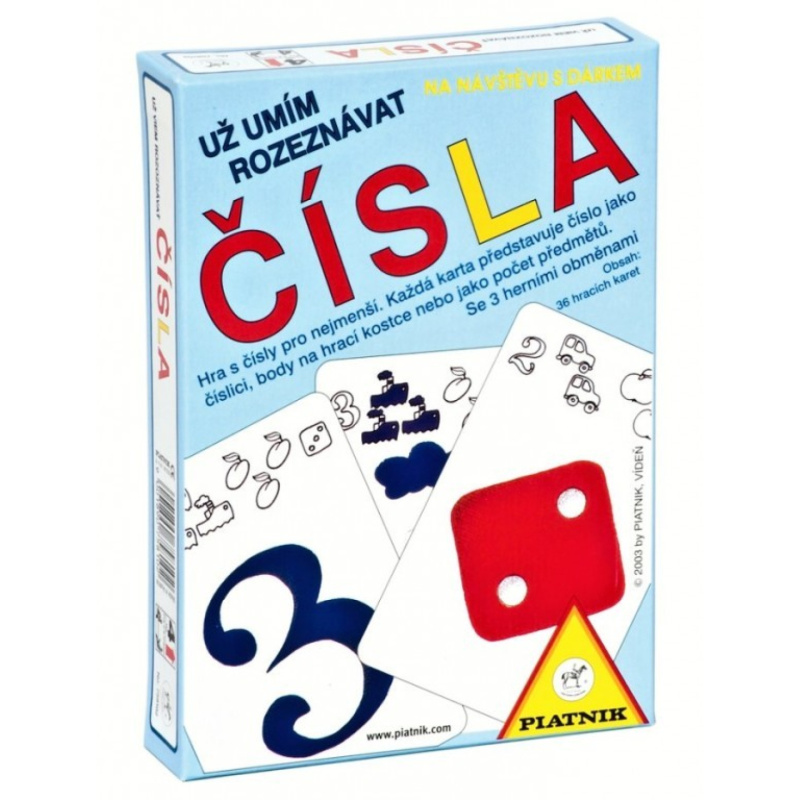 Piatnik už umím rozeznávat čísla