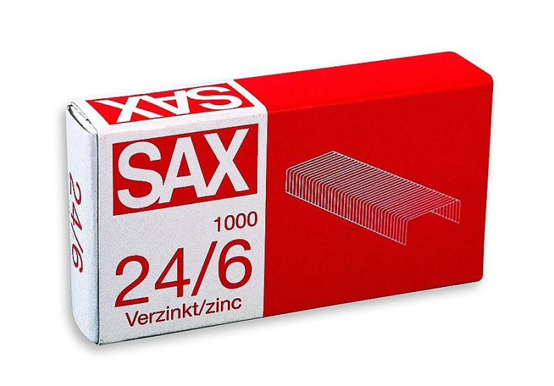 Sešívací spony SAX 24/6 1000ks SAX