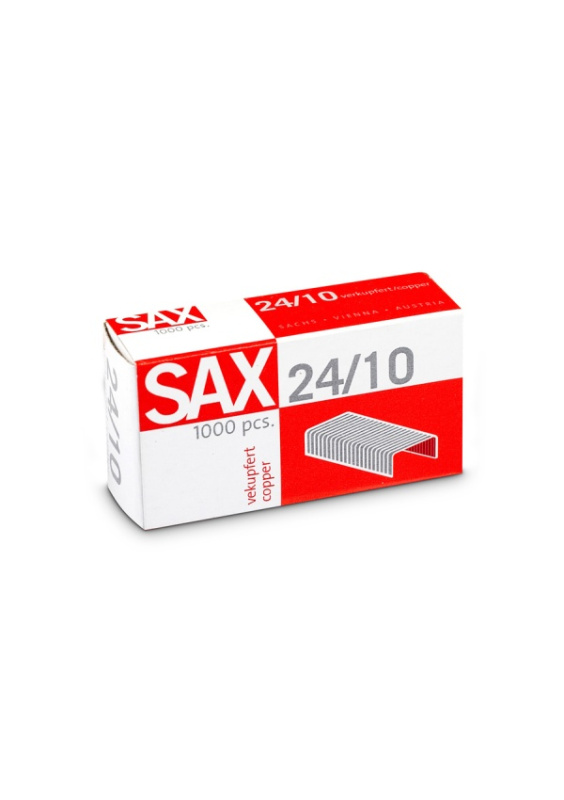 Sešívací spony SAX 24/10 1000ks, měď SAX