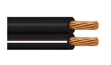 Kabel flexibilní V03VH-H (CYH) 2× 1,5 metráž černá, bílá