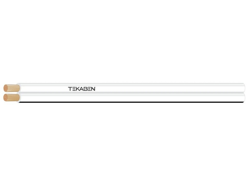 Dvojlinka nestíněná TEKABEN LSPR WS/SW 100, 2x 0,75 mm, černo-bílá, 100 m