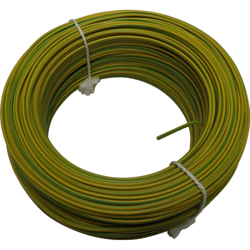 Silový vodič H07V-U 1,5, zeleno-žlutá - metráž
