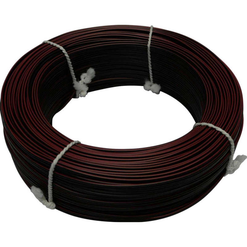 Reproduktorový vodič LSPR, černý/rudý, 2 x 0,35 mm2 - metráž