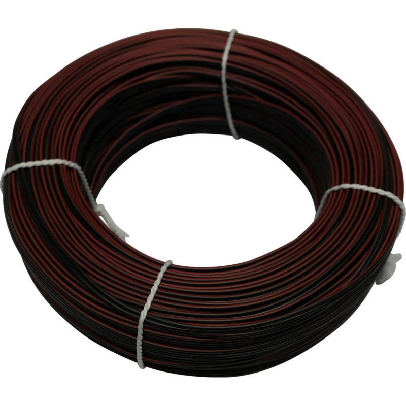 Reproduktorový vodič LSPR, černý/rudý, 2 x 0,5 mm2 - metráž