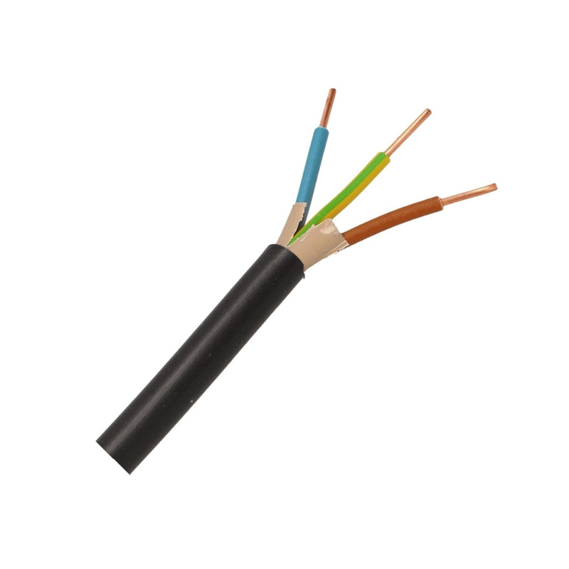 Silový kabel CYKY-J 3x1,5 mm, černá - metráž