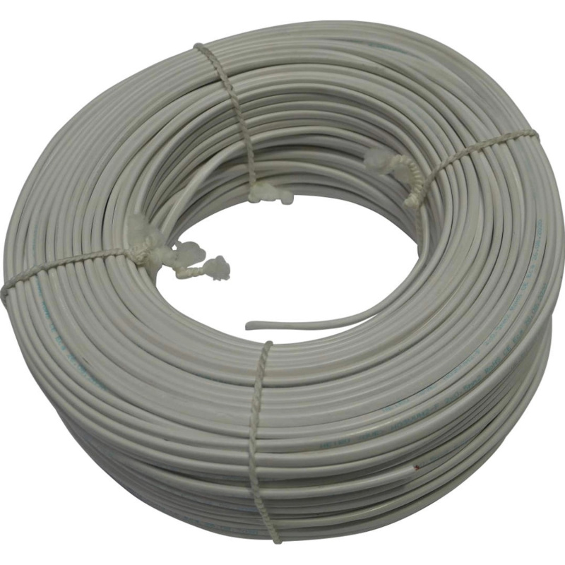 Silový kabel H03VVH2-F 2x0,75 mm, bílá - metráž