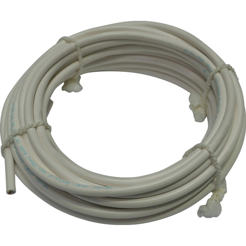 Silový kabel H03VV-F 3Gx0,75, bílá, balení 10 m