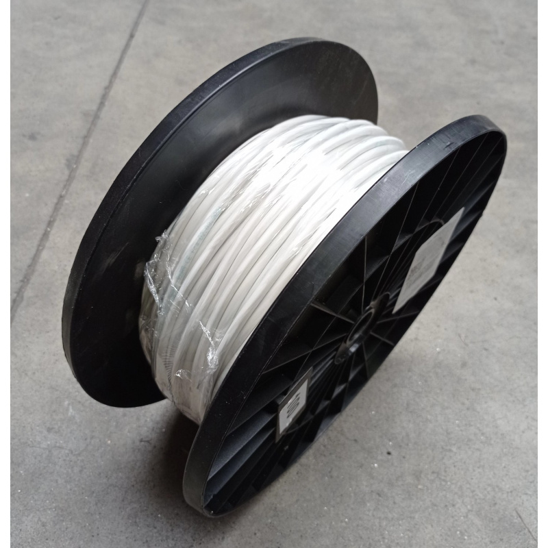 Silový kabel H03VV-F 3Gx0,75, bílá (cívka) - metráž