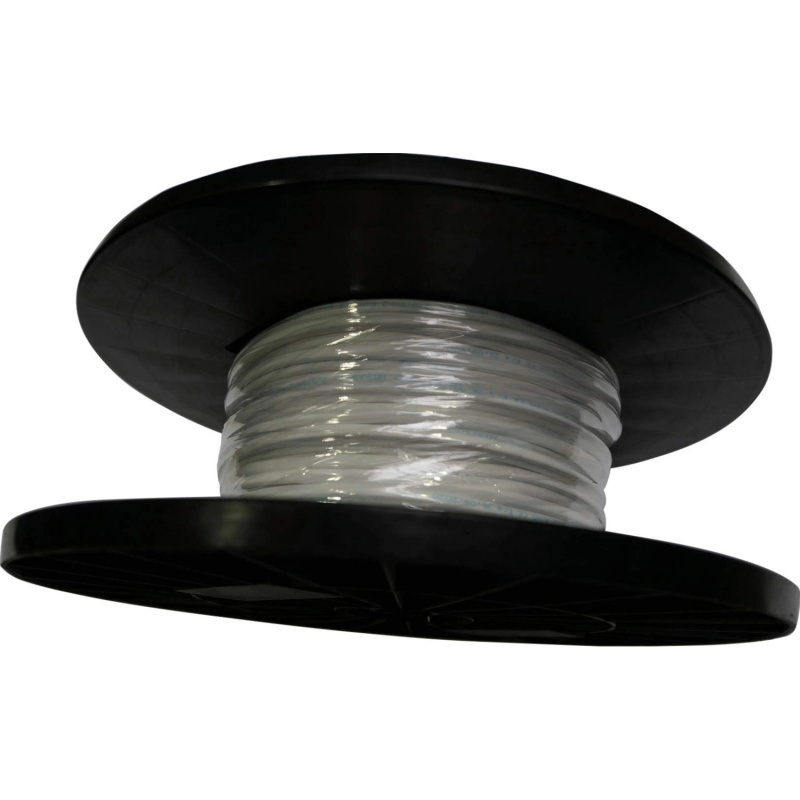 Silový kabel H03VVH2-F 2x0,5 mm, bílá (cívka) - metráž