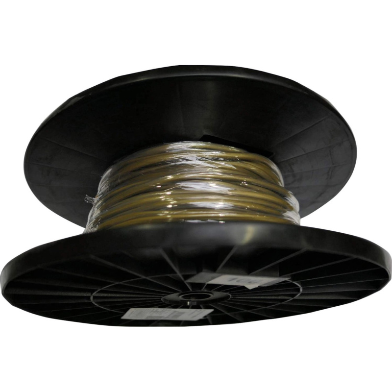 Silový kabel H03VVH2-F 2x0,75 mm, zlatá (cívka) - metráž